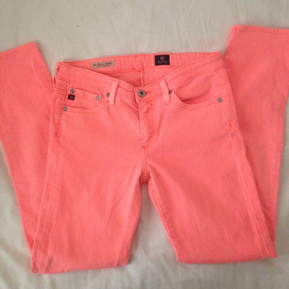 Anthropologie AG orange Stevie Ankle jeans size 26